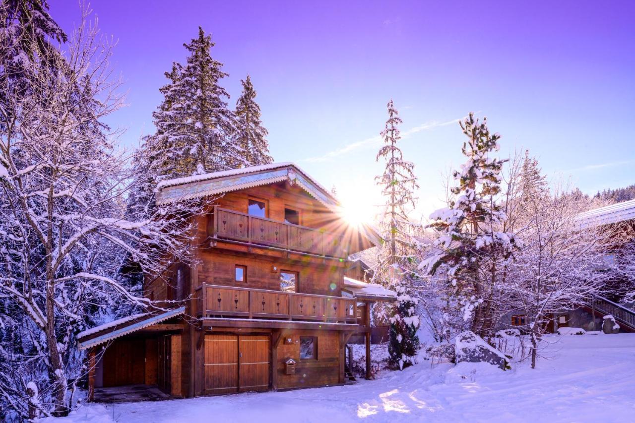 Chalet Cote Coeur, La Tania, With Outdoor Hot Tub And 7 Ensuite Rooms Exterior foto