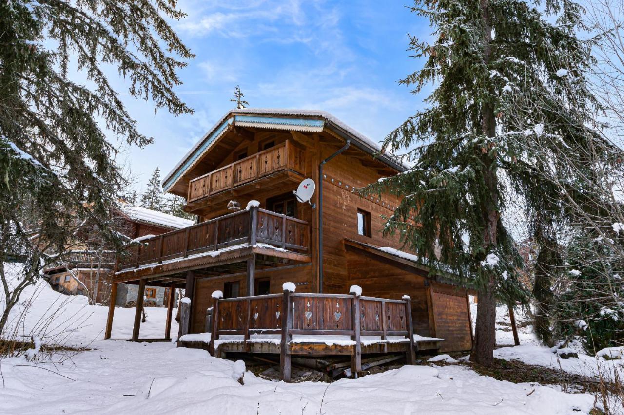 Chalet Cote Coeur, La Tania, With Outdoor Hot Tub And 7 Ensuite Rooms Exterior foto