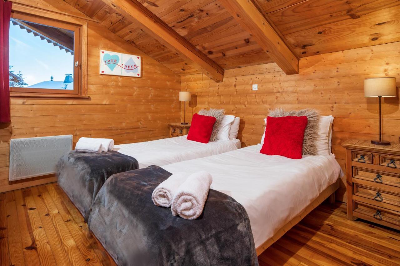 Chalet Cote Coeur, La Tania, With Outdoor Hot Tub And 7 Ensuite Rooms Exterior foto